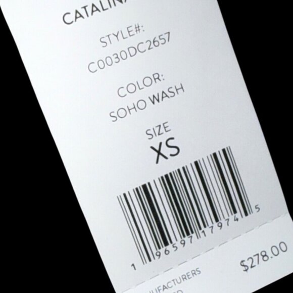 Joie Catalina Denim Jacket Soho Wash Button Front Women's XS New with Tag - Picture 5 of 6